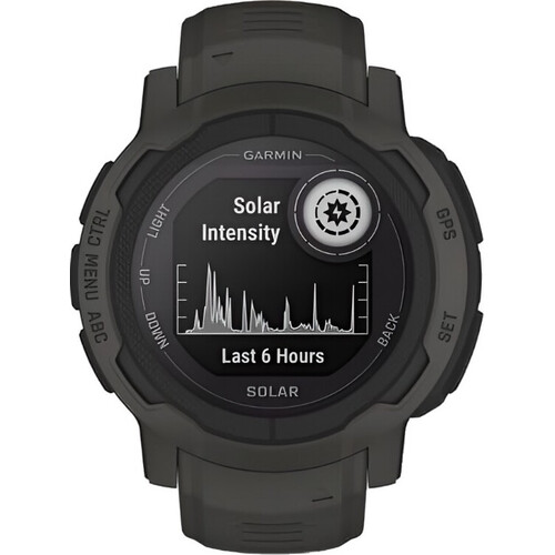 Смарт-часы Instinct 2 Solar Graphite, РАЗМЕР КОРПУСА: 45 мм, SOLAR (Версии с линзами для зарядки от солнечной батареи собирают солнечную энергию и продлевают срок службы батареи.): Да, ВЕРСИЯ: Standard, ЦВЕТ: Graphite, изображение 2