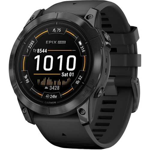 Смарт-часы Epix Pro (Gen 2) Standard Edition | 51 mm Slate Gray/Black, РАЗМЕР КОРПУСА: 51 мм, ВЕРСИЯ: Pro | Standard, ЦВЕТ: Slate Gray/Black Band