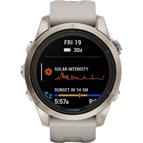 Смарт-часы Fēnix 7S Pro Sapphire Solar Edition Soft Gold/Light Sand, РАЗМЕР КОРПУСА: 42 мм, ВЕРСИЯ: Pro | Sapphire Solar, ЦВЕТ: Soft Gold/Light Sand, изображение 2