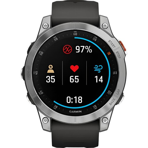 Смарт-часы Epix (Gen 2) Standard Edition | 47 mm Slate Steel/Graphite, РАЗМЕР КОРПУСА: 47 мм, ВЕРСИЯ: Standard, ЦВЕТ: Slate Steel/Graphite, изображение 4