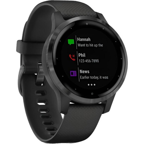 Смарт-часы Vívoactive 4S Slate Stainless Steel Bezel/Black, РАЗМЕР КОРПУСА: 40 мм, ЦВЕТ: Slate Stainless Steel Bezel/Black, изображение 3