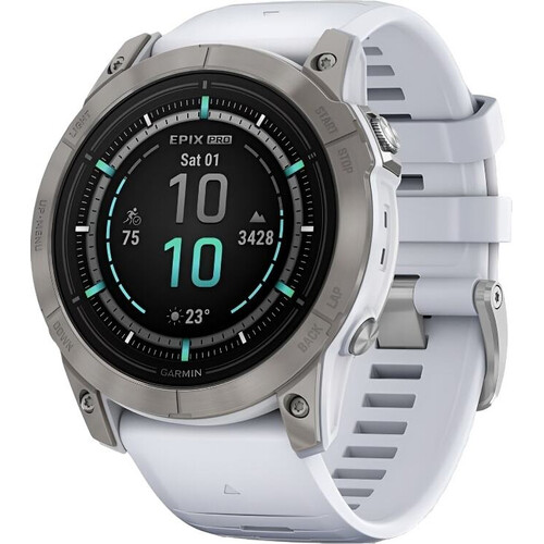 Смарт-часы Epix Pro (Gen 2) Sapphire Edition | 51 mm Titanium/Whitestone, ЦВЕТ: Titanium/Whitestone, РАЗМЕР КОРПУСА: 51 мм, ВЕРСИЯ: Pro | Sapphire