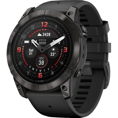Смарт-часы Epix Pro (Gen 2) Sapphire Edition | 51 мм Carbon Gray DLC Titanium, РАЗМЕР КОРПУСА: 51 мм, ВЕРСИЯ: Pro | Sapphire, ЦВЕТ: Carbon Gray DLC Titanium