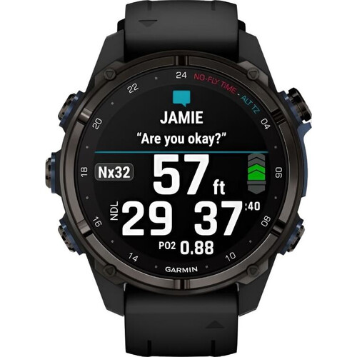 Смарт-часы Descent Mk3I 43 mm Carbon Gray DLC Titanium/Black, ЦВЕТ: Carbon Gray DLC Titanium/Black, РАЗМЕР КОРПУСА: 43 мм, ВЕРСИЯ: Descent Mk3I, изображение 2