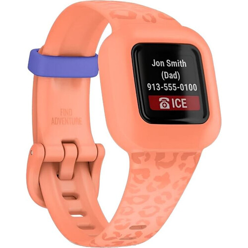 Смарт-часы Vívofit jr. 3 Garmin Peach Leopard, ВЕРСИЯ: Garmin, ЦВЕТ: Peach Leopard, изображение 2