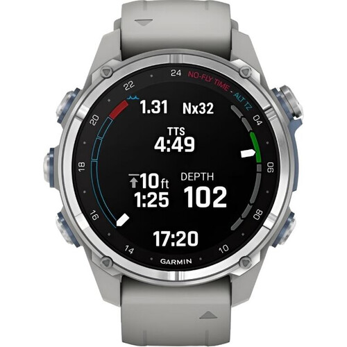 Смарт-часы Descent Mk3 Stainless Steel/Fog Gray, РАЗМЕР КОРПУСА: 43 мм, ВЕРСИЯ: Descent Mk3, ЦВЕТ: Stainless Steel/Fog Gray, изображение 2