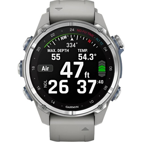 Смарт-часы Descent Mk3 Stainless Steel/Fog Gray, РАЗМЕР КОРПУСА: 43 мм, ВЕРСИЯ: Descent Mk3, ЦВЕТ: Stainless Steel/Fog Gray, изображение 4
