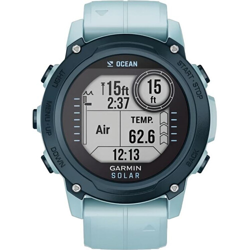 Смарт-часы Descent G1 Solar Ocean Edition Azure, ВЕРСИЯ: Ocean Edition, ЦВЕТ: Azure, изображение 2