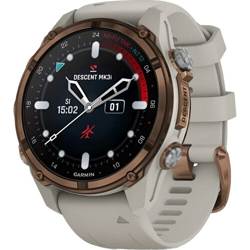 Смарт-часы Descent Mk3I 43 mm Bronze PVD Titanium/French Gray, РАЗМЕР КОРПУСА: 43 мм, ВЕРСИЯ: Descent Mk3I, ЦВЕТ: Bronze PVD Titanium/French Gray