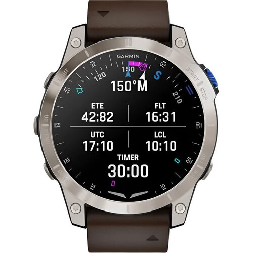 Смарт-часы D2 Mach 1 Aviator Smartwatch/Oxford Brown Leather, РАЗМЕР КОРПУСА: 47 мм, ЦВЕТ/МОДЕЛЬ: Aviator Smartwatch/Oxford Brown Leather, изображение 4