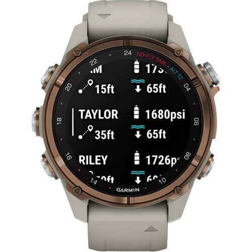 Смарт-часы Descent Mk3I 43 mm Bronze PVD Titanium/French Gray, РАЗМЕР КОРПУСА: 43 мм, ВЕРСИЯ: Descent Mk3I, ЦВЕТ: Bronze PVD Titanium/French Gray, изображение 4