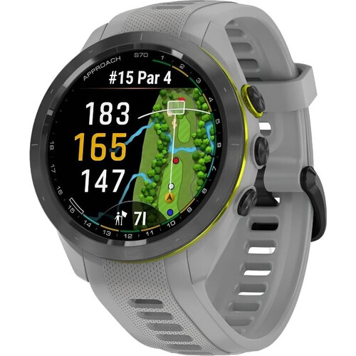 Смарт-часы Approach S70 - 42 mm Black Ceramic Bezel/Powder Gray, РАЗМЕР КОРПУСА: 42 мм, ЦВЕТ: Black Ceramic Bezel/Powder Gray