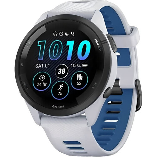 Смарт-часы Garmin Forerunner 265 Whitestone/Tidal Blue, РАЗМЕР КОРПУСА: 46 мм, ЦВЕТ: Whitestone/Tidal Blue