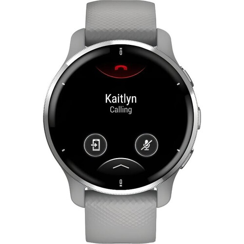 Смарт-часы Garmin Venu 2 Plus Silver Stainless Steel Bezel with Powder Gray Case, РАЗМЕР КОРПУСА: 43 мм, ЦВЕТ/МОДЕЛЬ: Plus Silver Stainless Steel Bezel with Powder Gray Case, изображение 2
