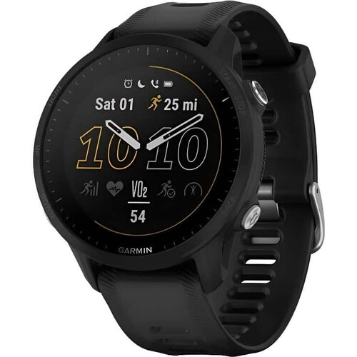 Смарт-часы Garmin Forerunner 955 Black, SOLAR (Версии с линзами для зарядки от солнечной батареи собирают солнечную энергию и продлевают срок службы батареи.): Нет, ЦВЕТ: Black