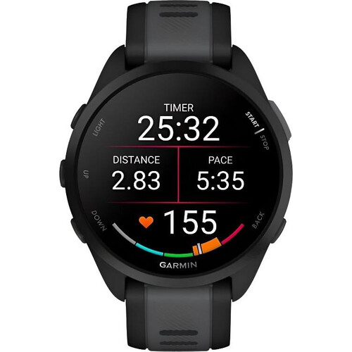 Смарт-часы Garmin Forerunner 165 Music Black/Slate Gray, ЦВЕТ: Black/Slate Gray, МУЗЫКА (легко загрузите на часы до 500 песен): Да, изображение 2
