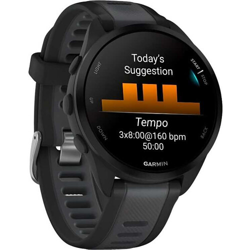 Смарт-часы Garmin Forerunner 165 Music Black/Slate Gray, ЦВЕТ: Black/Slate Gray, МУЗЫКА (легко загрузите на часы до 500 песен): Да, изображение 3