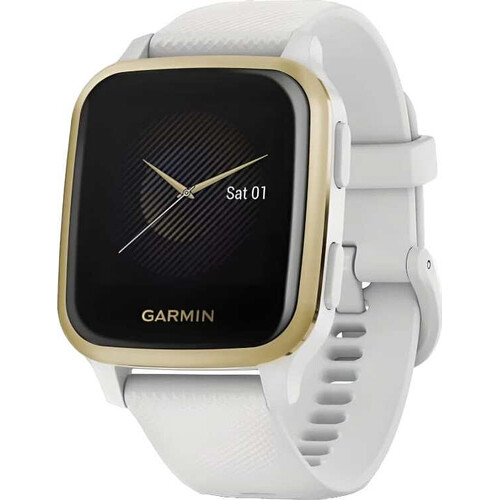 Смарт-часы Garmin Venu Sq Light Gold Aluminum Bezel with White Case, ЦВЕТ/МОДЕЛЬ: Light Gold Aluminum Bezel with White Case