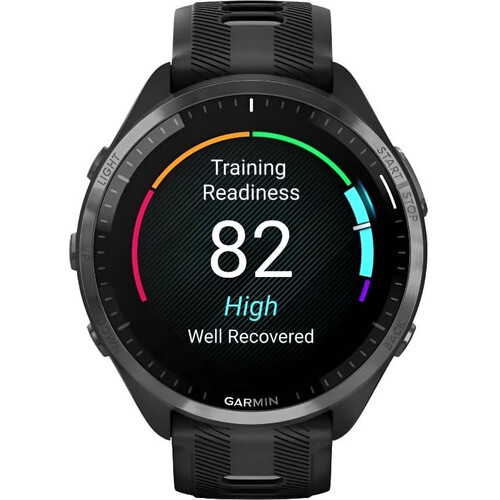 Смарт-часы Garmin Forerunner 965 Carbon Gray DLC Titanium Bezel with Black Case and Black/Powder Gray, ЦВЕТ/МОДЕЛЬ: Carbon Gray DLC Titanium Bezel with Black Case and Black/Powder Gray, изображение 4