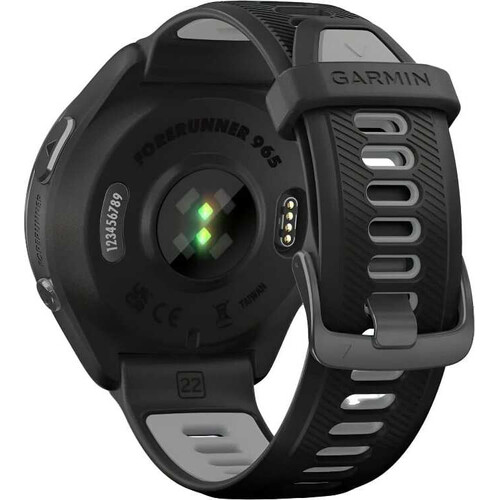 Смарт-часы Garmin Forerunner 965 Carbon Gray DLC Titanium Bezel with Black Case and Black/Powder Gray, ЦВЕТ/МОДЕЛЬ: Carbon Gray DLC Titanium Bezel with Black Case and Black/Powder Gray, изображение 6