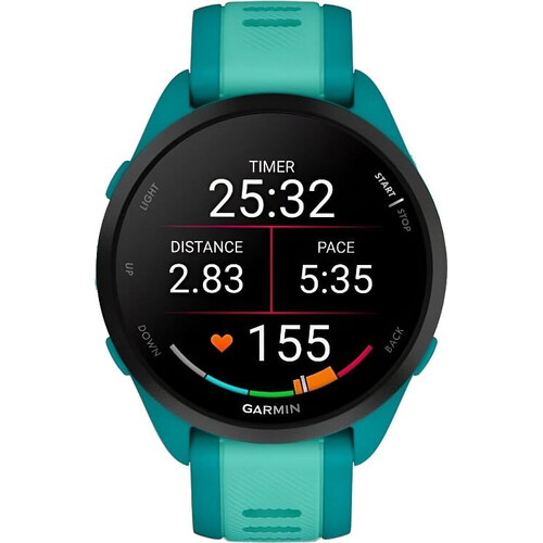 Смарт-часы Garmin Forerunner 165 Music Turquoise/Aqua, МУЗЫКА (легко загрузите на часы до 500 песен): Да, ЦВЕТ: Turquoise/Aqua, изображение 2