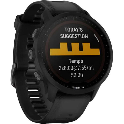 Смарт-часы Garmin Forerunner 955 Solar Black, SOLAR (Версии с линзами для зарядки от солнечной батареи собирают солнечную энергию и продлевают срок службы батареи.): Да, ЦВЕТ: Black, изображение 3
