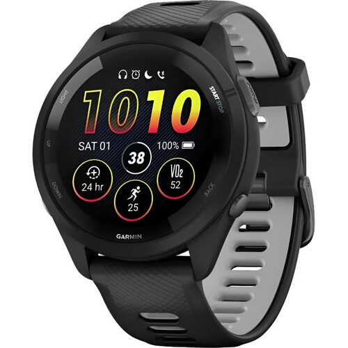 Смарт-часы Garmin Forerunner 265 Black/Powder Gray, ЦВЕТ: Black/Powder Gray, РАЗМЕР КОРПУСА: 46 мм