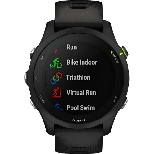 Смарт-часы Garmin Forerunner 255 Music Black, РАЗМЕР КОРПУСА: 46 мм, МУЗЫКА (легко загрузите на часы до 500 песен): Да, ЦВЕТ: Black, изображение 4