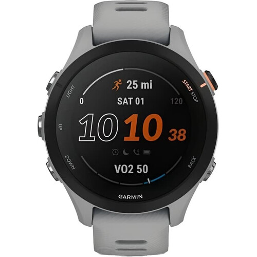 Смарт-часы Garmin Forerunner 255S Powder Gray, РАЗМЕР КОРПУСА: 41 мм, МУЗЫКА (легко загрузите на часы до 500 песен): Нет, ЦВЕТ: Powder Gray, изображение 2