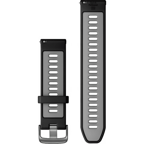 Ремешок сменный Quick Release 22 мм - Black/Powder Gray, ЦВЕТ: Black/Powder Gray, МАТЕРИАЛ РЕМЕШКА: Силикон, изображение 2