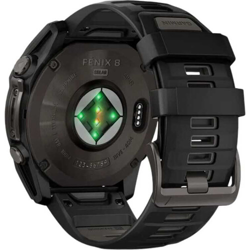 Смарт-часы Fēnix 8 Solar 51 mm Black/Pebble Gray, ЦВЕТ: Black/Pebble Gray, РАЗМЕР КОРПУСА: 51 мм, ВЕРСИЯ: Solar, изображение 5