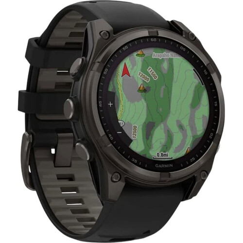 Смарт-часы Fēnix 8 Solar 47 mm Black/Pebble Gray, РАЗМЕР КОРПУСА: 47 мм, ВЕРСИЯ: Solar, ЦВЕТ: Black/Pebble Gray, изображение 3