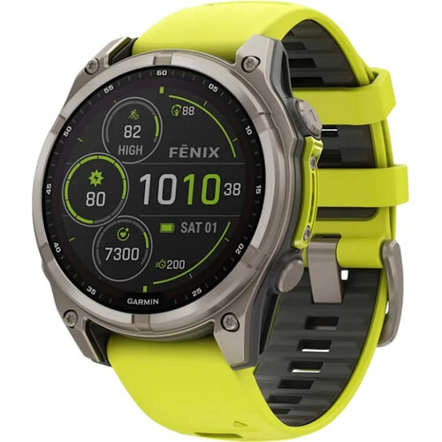 Смарт-часы Fēnix 8 Solar 47 mm Yellow/Graphite, ЦВЕТ: Yellow/Graphite, РАЗМЕР КОРПУСА: 47 мм, ВЕРСИЯ: Solar