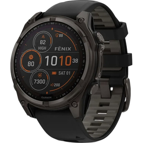 Смарт-часы Fēnix 8 Solar 47 mm Black/Pebble Gray, РАЗМЕР КОРПУСА: 47 мм, ВЕРСИЯ: Solar, ЦВЕТ: Black/Pebble Gray