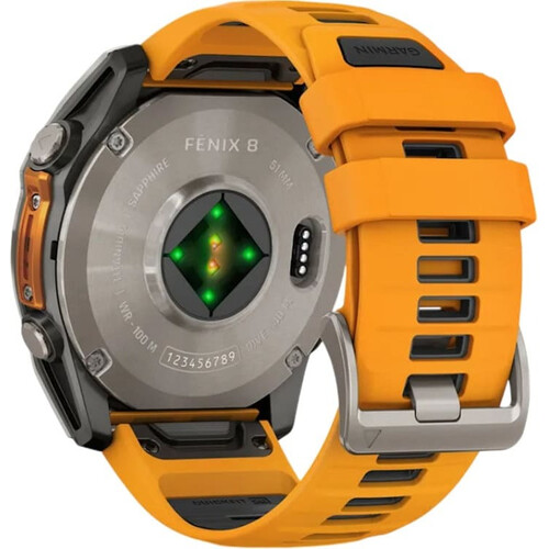 Смарт-часы Fēnix 8 Amoled 51 mm Orange/Graphite, РАЗМЕР КОРПУСА: 51 мм, ВЕРСИЯ: Amoled, ЦВЕТ: Orange/Graphite, изображение 5