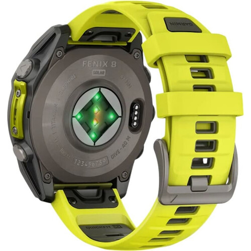 Смарт-часы Fēnix 8 Solar 47 mm Yellow/Graphite, ЦВЕТ: Yellow/Graphite, РАЗМЕР КОРПУСА: 47 мм, ВЕРСИЯ: Solar, изображение 5