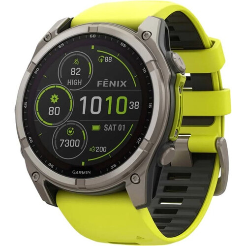 Смарт-часы Fēnix 8 Solar 51 mm Yellow/Graphite Silicone, РАЗМЕР КОРПУСА: 51 мм, ВЕРСИЯ: Solar, ЦВЕТ: Yellow/Graphite