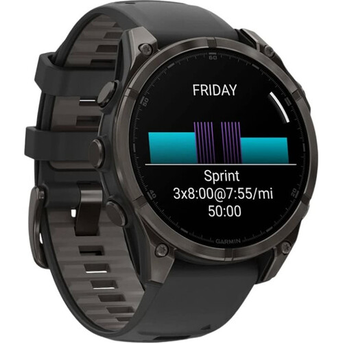 Смарт-часы Fēnix 8 Amoled 47 mm Black/Pebble Gray, РАЗМЕР КОРПУСА: 47 мм, ВЕРСИЯ: Amoled, ЦВЕТ: Black/Pebble Gray, изображение 3