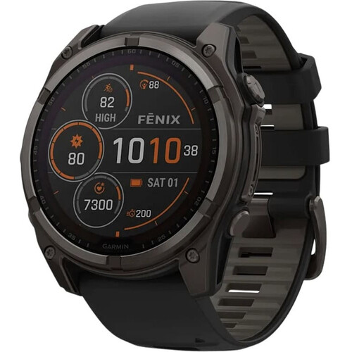 Смарт-часы Fēnix 8 Solar 51 mm Black/Pebble Gray, ЦВЕТ: Black/Pebble Gray, РАЗМЕР КОРПУСА: 51 мм, ВЕРСИЯ: Solar
