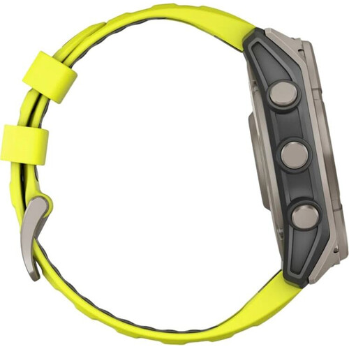 Смарт-часы Fēnix 8 Solar 51 mm Yellow/Graphite Silicone, РАЗМЕР КОРПУСА: 51 мм, ВЕРСИЯ: Solar, ЦВЕТ: Yellow/Graphite, изображение 4