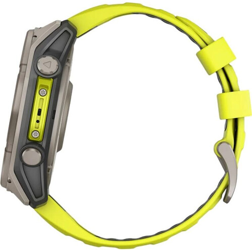 Смарт-часы Fēnix 8 Solar 51 mm Yellow/Graphite Silicone, РАЗМЕР КОРПУСА: 51 мм, ВЕРСИЯ: Solar, ЦВЕТ: Yellow/Graphite, изображение 6