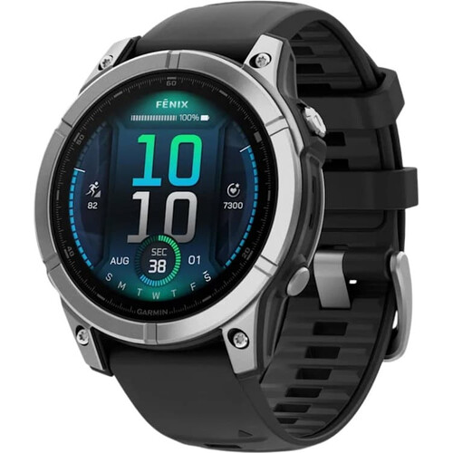 Смарт-часы Fēnix E 47 mm Stainless Steel/Black, РАЗМЕР КОРПУСА: 47 мм, ВЕРСИЯ: Fēnix E, ЦВЕТ: Stainless Steel/Black