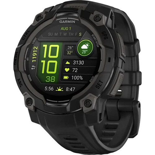 Смарт-часы Instinct 3 Amoled 45 mm Black with Black Band, РАЗМЕР КОРПУСА: 45 мм, ВЕРСИЯ: Instinct 3 Amoled, ЦВЕТ: Black