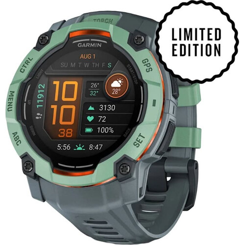 Смарт-часы Instinct 3 Amoled 50 mm Neo Tropic with Twilight Band, РАЗМЕР КОРПУСА: 50 мм, ВЕРСИЯ: Instinct 3 Amoled, ЦВЕТ: Neo Tropic