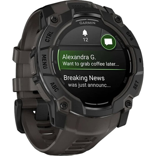 Смарт-часы Instinct 3 Amoled 50 mm Black with Charcoal Band, ЦВЕТ: Black, РАЗМЕР КОРПУСА: 50 мм, ВЕРСИЯ: Instinct 3 Amoled, изображение 3