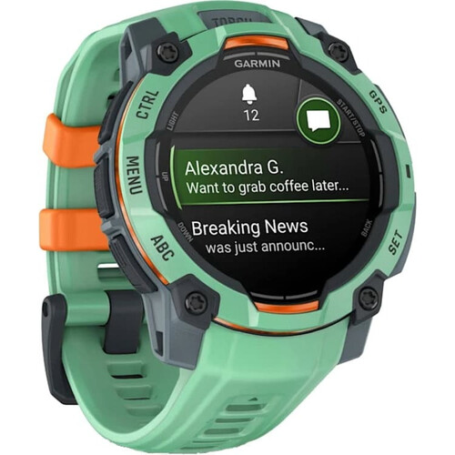 Смарт-часы Instinct 3 Amoled 45 mm Neo Tropic with Neo Tropic Band, РАЗМЕР КОРПУСА: 45 мм, ВЕРСИЯ: Instinct 3 Amoled, ЦВЕТ: Neo Tropic, изображение 3