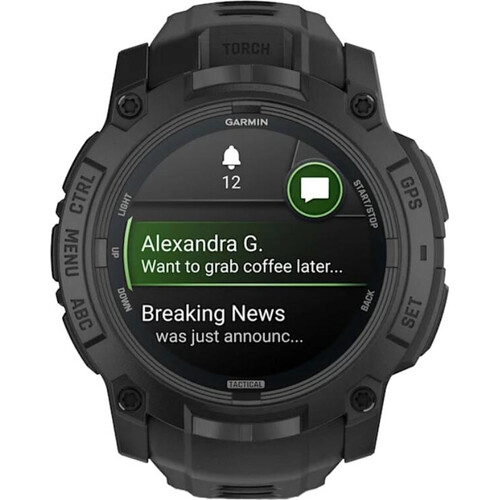 Смарт-часы Instinct 3 Amoled, Tactical 50 mm Black with Black Band, РАЗМЕР КОРПУСА: 50 мм, ВЕРСИЯ: Instinct 3 Amoled, Tactical, ЦВЕТ: Black, изображение 2