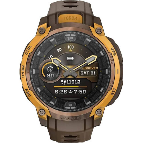 Смарт-часы Instinct Crossover Amoled Bronze/Sunburst, SOLAR (Версии с линзами для зарядки от солнечной батареи собирают солнечную энергию и продлевают срок службы батареи.): Нет, ВЕРСИЯ: Amoled, ЦВЕТ: Bronze/Sunburst, изображение 2