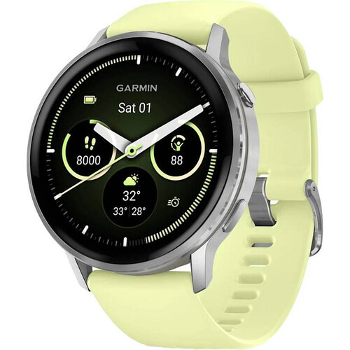 Смарт-часы Garmin Venu 4 - 45 mm Silver/Citron, ЦВЕТ: Silver/Citron, РАЗМЕР КОРПУСА: 45 мм