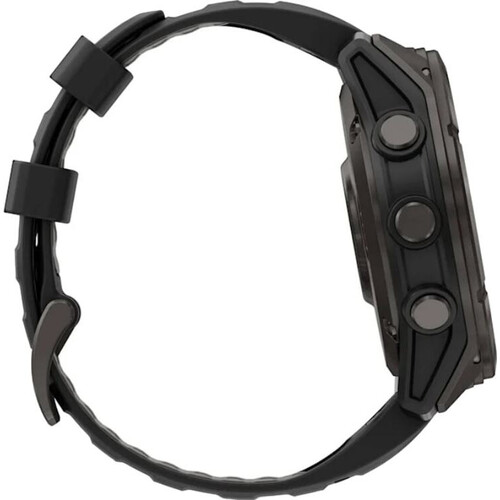 Смарт-часы Fēnix 8 Pro Amoled 47 mm Carbon Gray DLC Titanium with Black/Pebble Gray, РАЗМЕР КОРПУСА: 47 мм, ВЕРСИЯ: Pro | Amoled, ЦВЕТ: Carbon Gray DLC Titanium/Black/Pebble Gray, изображение 4
